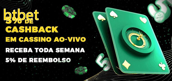 Promoções do cassino ao Vivo btbet